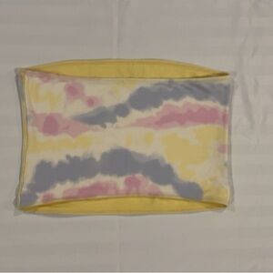 Cropped reversible tie-dye tube top